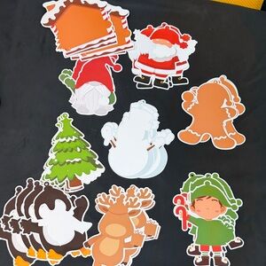 34 Count Festive Holiday Sticker Set DIY hanging holiday crafts paper ornaments